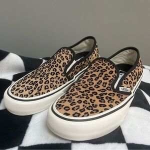 Vans On Skate Slip On Shoes in Leopard Print Sz Men’s 6.5 Women’s 8